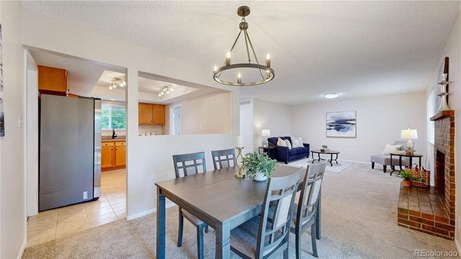 Dining room, Interior, Kitchen, Living room, Pendant Lights