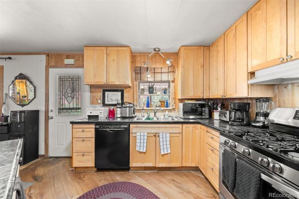 Interior, Kitchen, Wood Texture Flooring