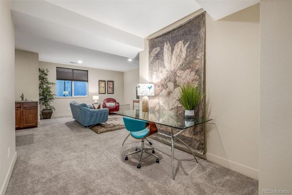Home Office, Interior, Living room, Recessed Lighting