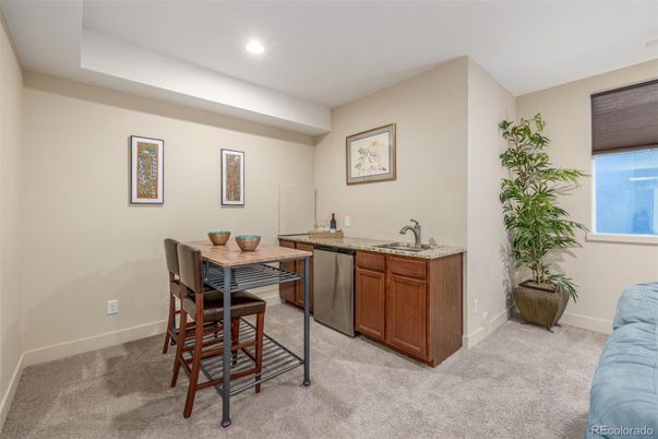 Dining room, Interior, Recessed Lighting