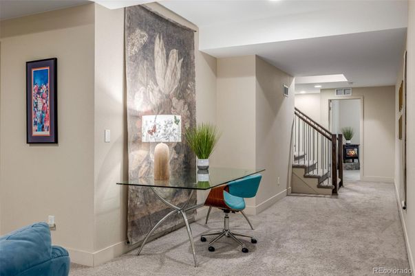 Home Office, Interior, Recessed Lighting