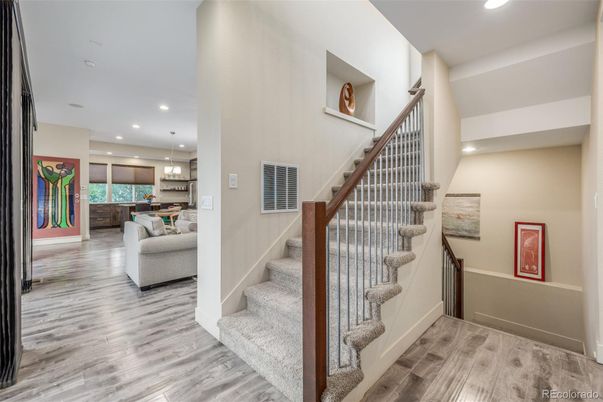 Interior, Pendant Lights, Recessed Lighting, Wood Texture Flooring