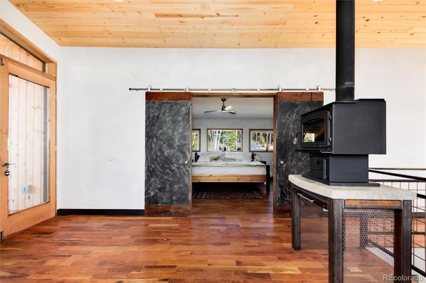 Fireplace, Interior, Wood Texture Flooring