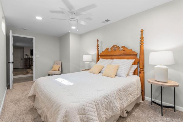 Bedroom, Interior, Recessed Lighting