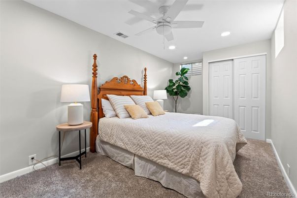 Bedroom, Interior, Recessed Lighting