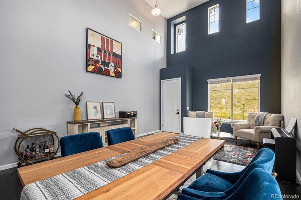 Dining room, Interior, Living room, Pendant Lights