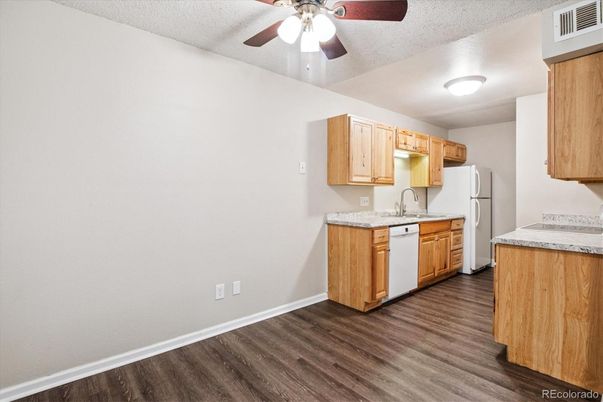Interior, Kitchen, Wood Texture Flooring