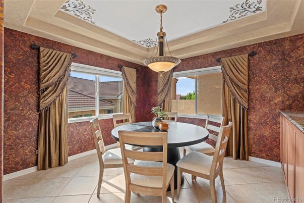 Dining room, Interior, Pendant Lights