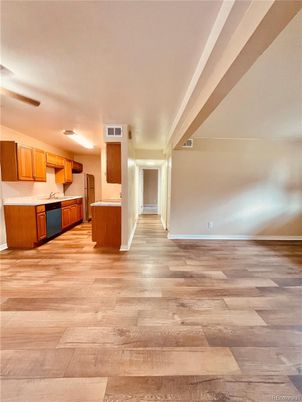 Interior, Kitchen, Wood Texture Flooring