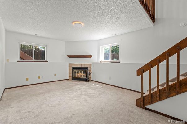 Empty room, Fireplace, Interior