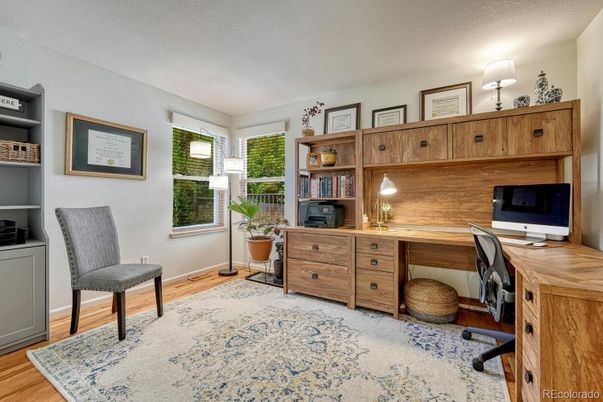 Home Office, Interior, Wood Texture Flooring