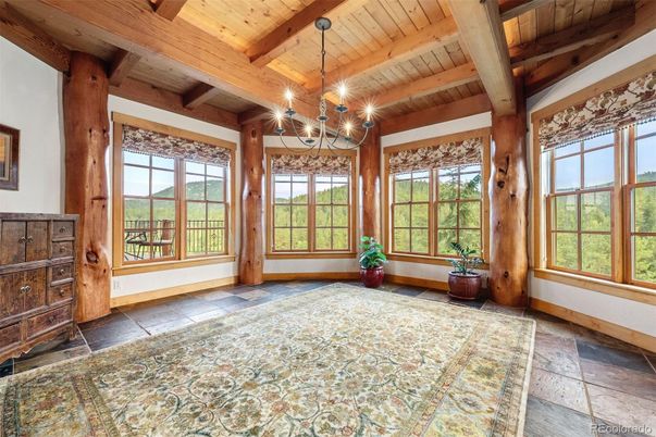 Chandelier, Interior, Wooden Beams, Wooden Ceilings