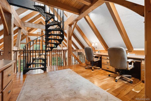 Home Office, Interior, Wooden Beams, Wooden Ceilings, Wood Texture Flooring