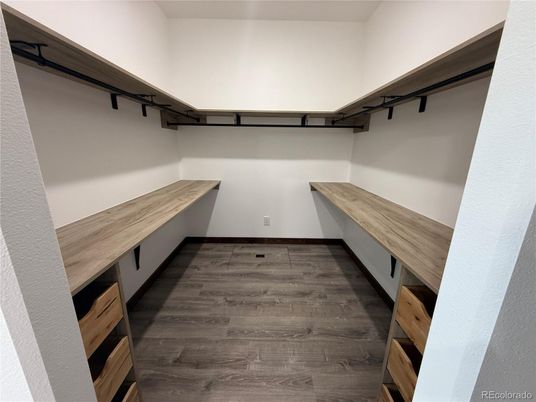 Interior, Walk-in Closets, Wood Texture Flooring