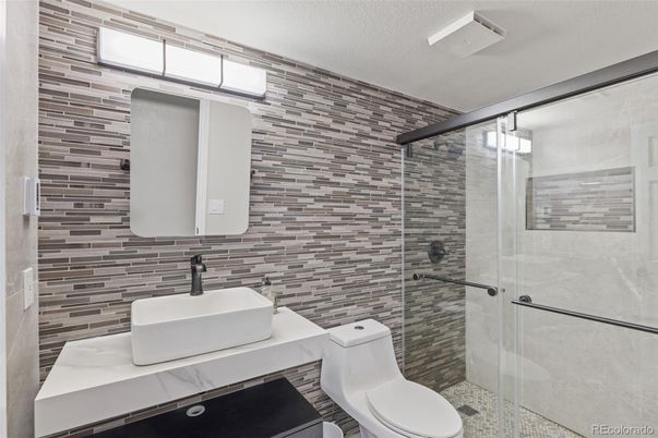 Bathroom, Glass Shower, Interior