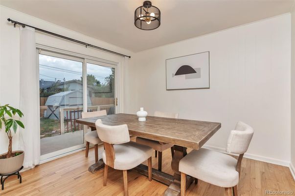 Dining room, Interior, Wood Texture Flooring