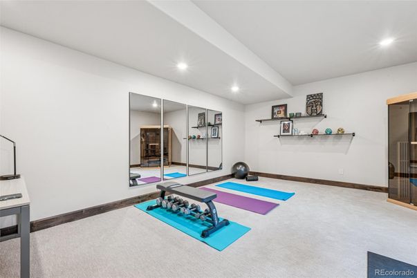 Fitness Equipment, Interior, Recessed Lighting