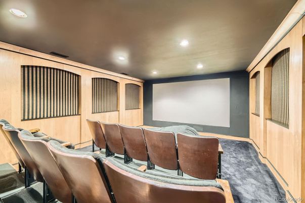 Interior, Projection Screen, Recessed Lighting, Theatre Room