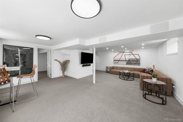 Interior, Living room, Recessed Lighting