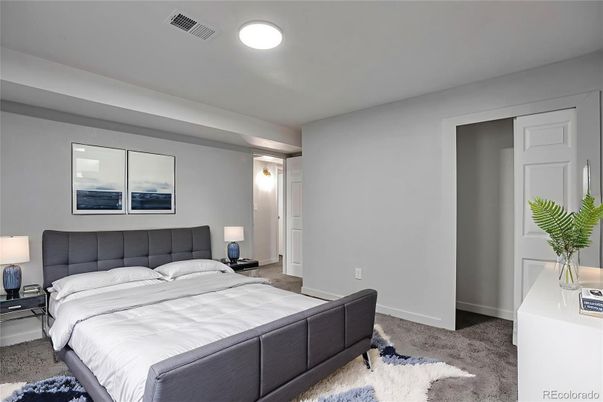 Bedroom, Interior, Recessed Lighting
