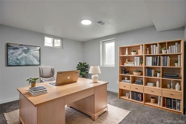 Home Office, Interior, Recessed Lighting