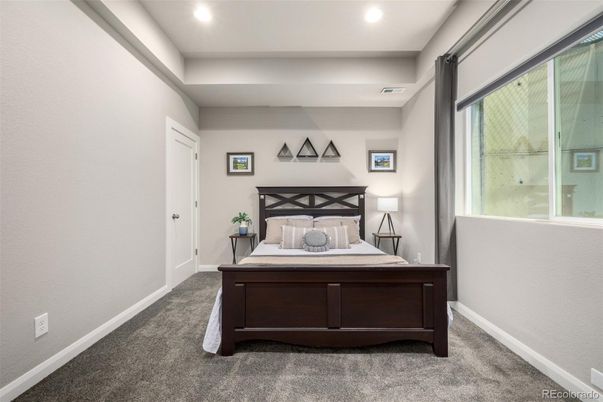 Bedroom, Interior, Recessed Lighting