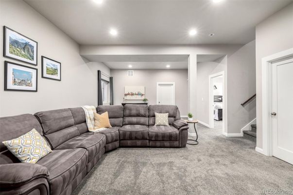 Interior, Living room, Recessed Lighting
