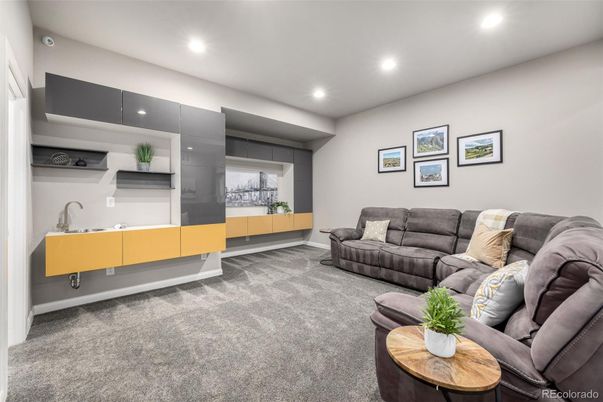 Interior, Living room, Recessed Lighting