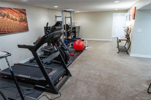 Fitness Equipment, Interior, Recessed Lighting