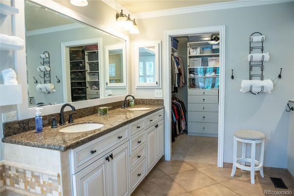 Bathroom, Dual Sink Vanities, Interior, Walk-in Closets