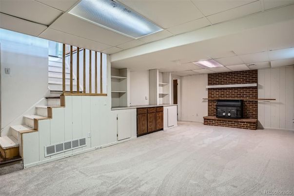 Empty room, Fireplace, Interior, Stone Walls