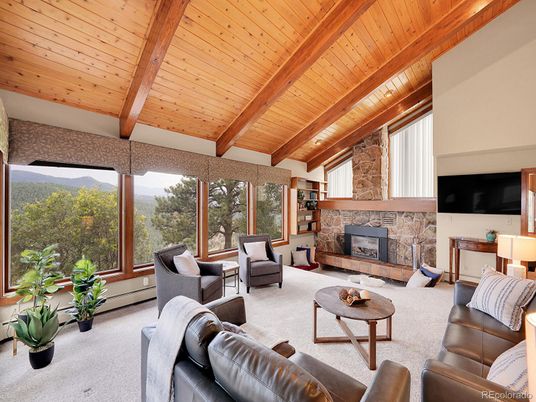 Fireplace, Interior, Living room, Stone Walls, Wooden Beams, Wooden Ceilings