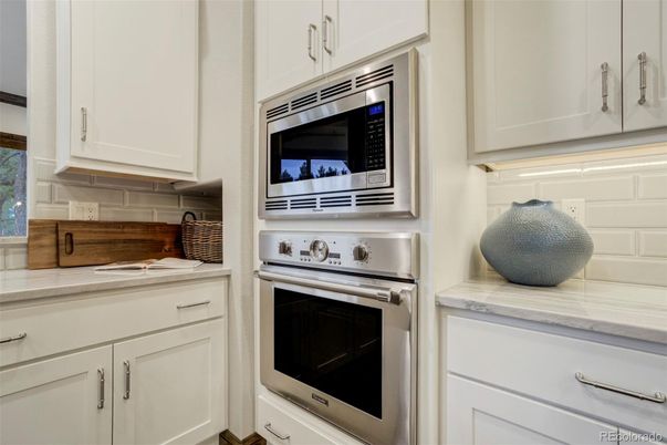 Interior, Kitchen, Stainless Steel Appliances, Tile Countertops