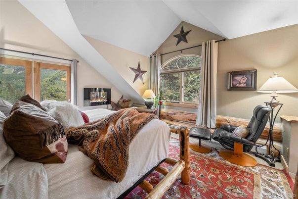 Bedroom, Fireplace, Interior