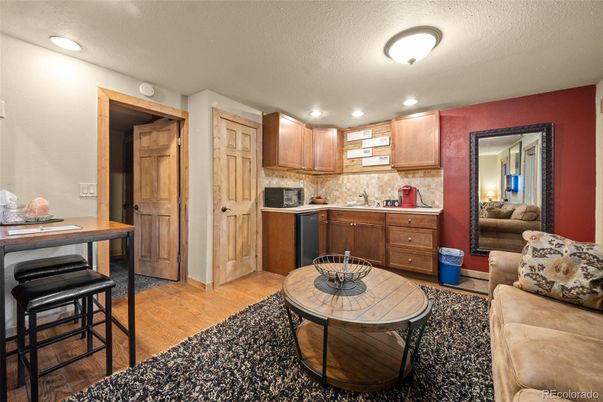 Interior, Kitchen, Living room, Recessed Lighting, Wood Texture Flooring