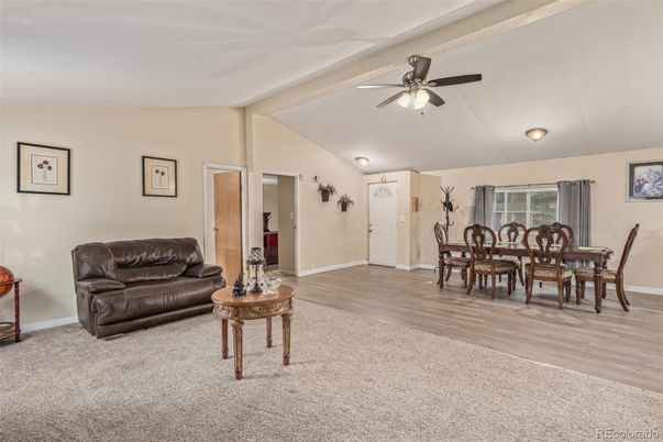 Dining room, Interior, Wood Texture Flooring