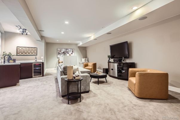 Interior, Living room, Recessed Lighting