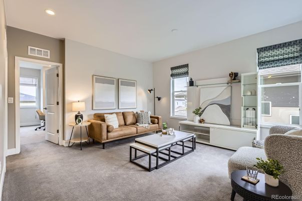 Interior, Living room, Recessed Lighting