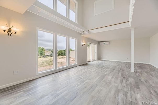Empty room, Interior, Wood Texture Flooring
