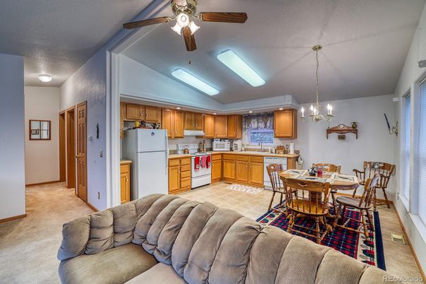 Dining room, Interior, Kitchen, Living room, Pendant Lights