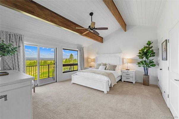 Bedroom, Interior, Wooden Beams