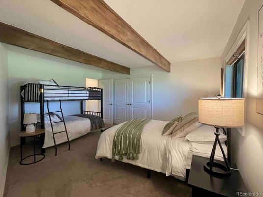 Bedroom, Interior, Wooden Beams