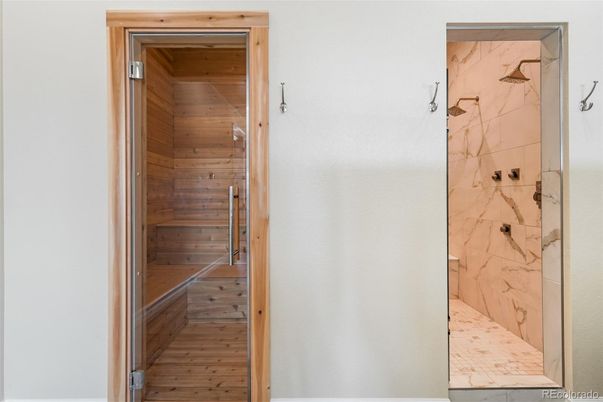 Interior, Marble Walls, Sauna Room