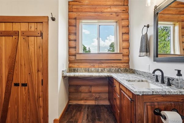 Bathroom, Interior, Wood Texture Flooring, Wooden Walls