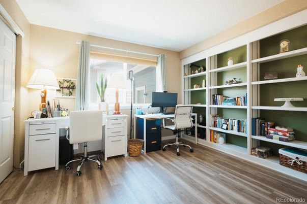 Home Office, Interior, Wood Texture Flooring