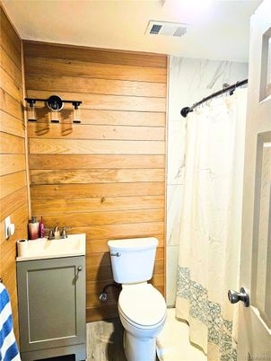 Bathroom, Interior, Wooden Walls
