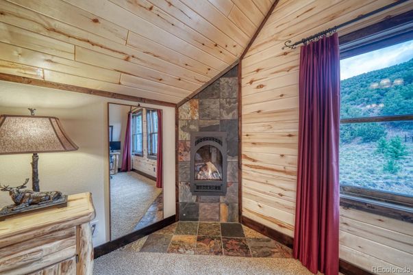 Fireplace, Interior, Wooden Ceilings, Wooden Walls