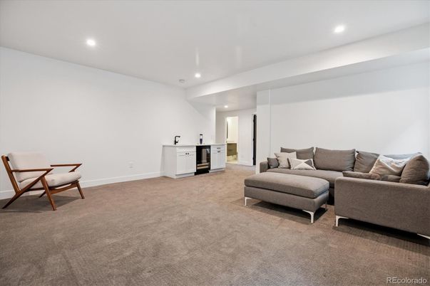 Interior, Living room, Recessed Lighting