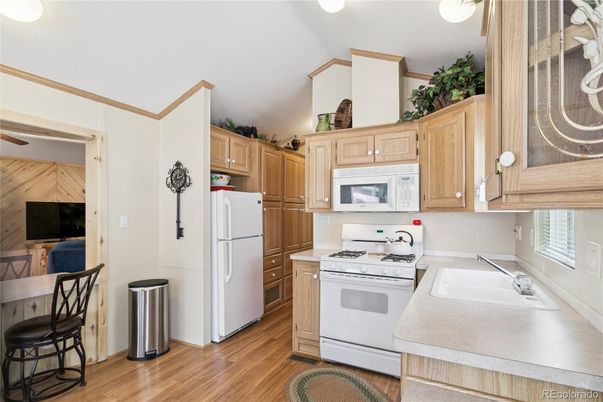 Interior, Kitchen, Wood Texture Flooring