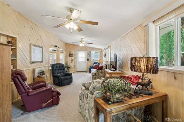 Interior, Living room, Wooden Walls